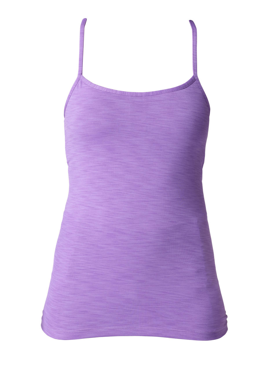 This product image released by Roxy Outdoor Fitness shows a ladies double duty tank top made of a polyeste/spandex jersey blend with a built-in shelf bra in orchid. Participation in mud runs and obstacle courses, such as the Warrior Dash or Tough Mudder, is growing by leaps and bounds. The right clothes and gear could be the difference in performance and comfort. (AP Photo/Roxy Outdoor Fitness)