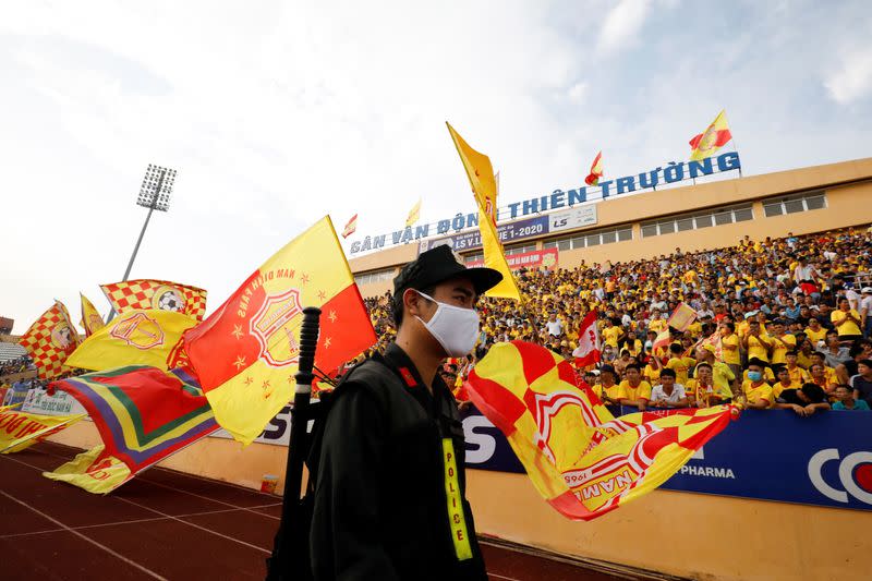 Vietnam reopens its national soccer league for crowd after Covid-19