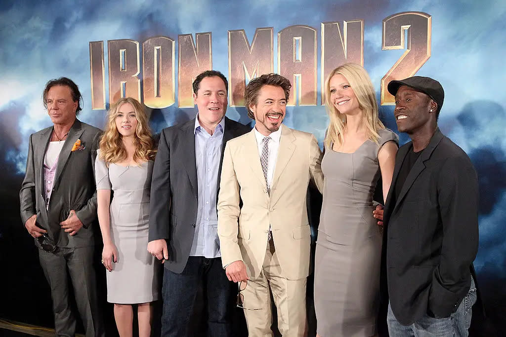 iron man 2 cast on red carpet