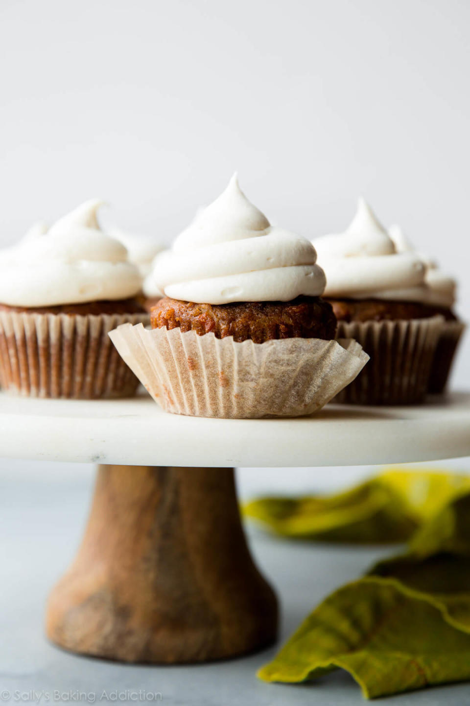 <a href="https://sallysbakingaddiction.com/coconut-carrot-cake-cupcakes/" target="_blank" rel="noopener noreferrer"><strong>Get the Coconut Carrot Cake Cupcakes recipe from Sally's Baking Addiction</strong></a>