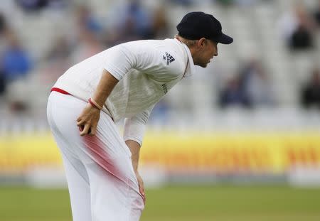 England v Pakistan - Third Test - Edgbaston - 4/8/16 England's Joe Root shines the cricket ball during the match Action Images via Reuters / Paul Childs