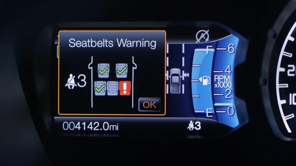 誰沒繫安全帶不必往後看，FORD Ranger首次搭載Belt Monitor