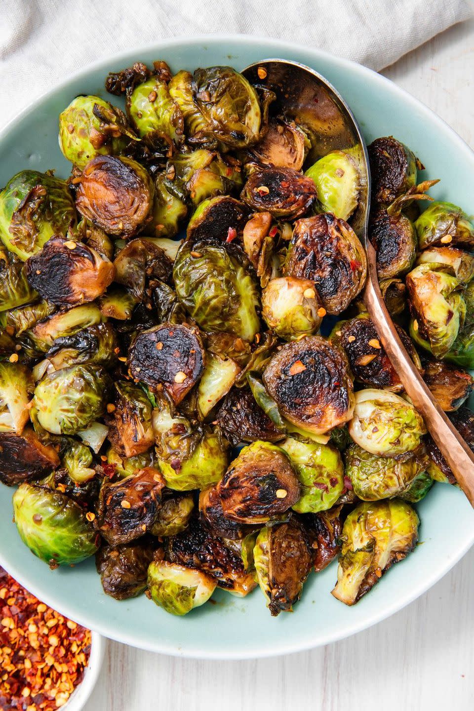 Honey Balsamic Glazed Brussels Sprouts