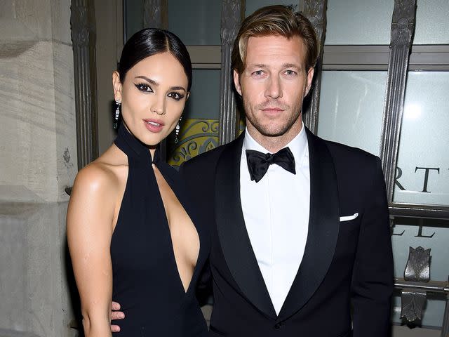 <p>Dimitrios Kambouris/Getty</p> Eiza Gonzalez and Luke Bracey attend the Ralph Lauren Fashion Show Arrivals during New York Fashion Week on September 07, 2019.