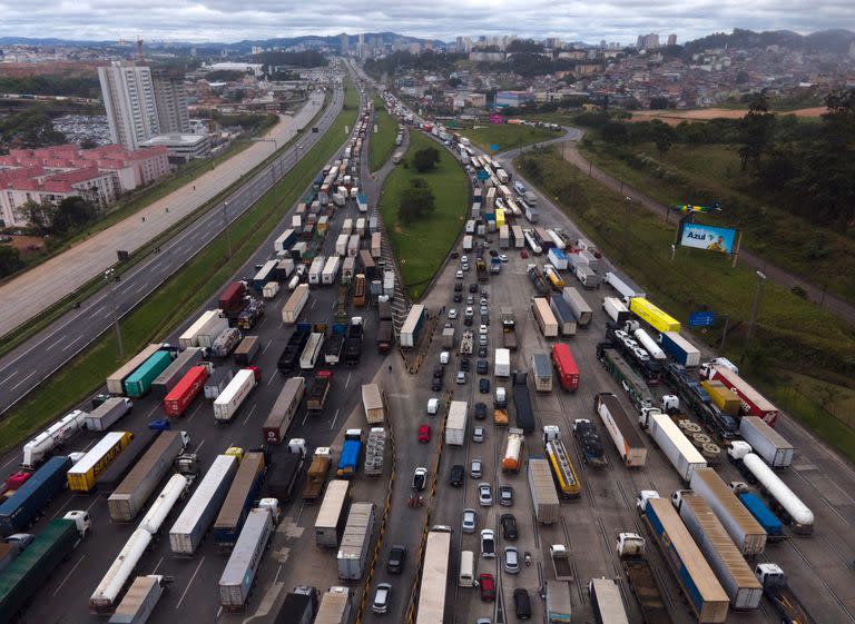 Los primeros bloqueos de ruta fueron liderados por transportistas, a los que luego se sumaron productores autoconvocados