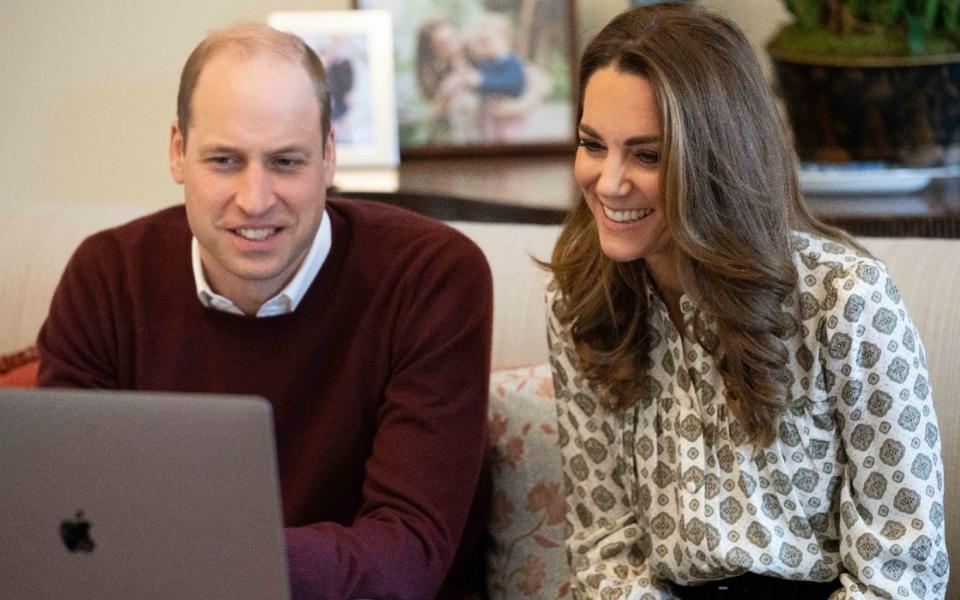 William and Kate have launched a number of well-received initiatives since the first lockdown began - Kensington Palace via AP
