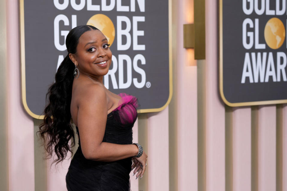 Quinta Brunson attends the 80th Annual Golden Globe Awards on Jan. 10 in Beverly Hills, California.