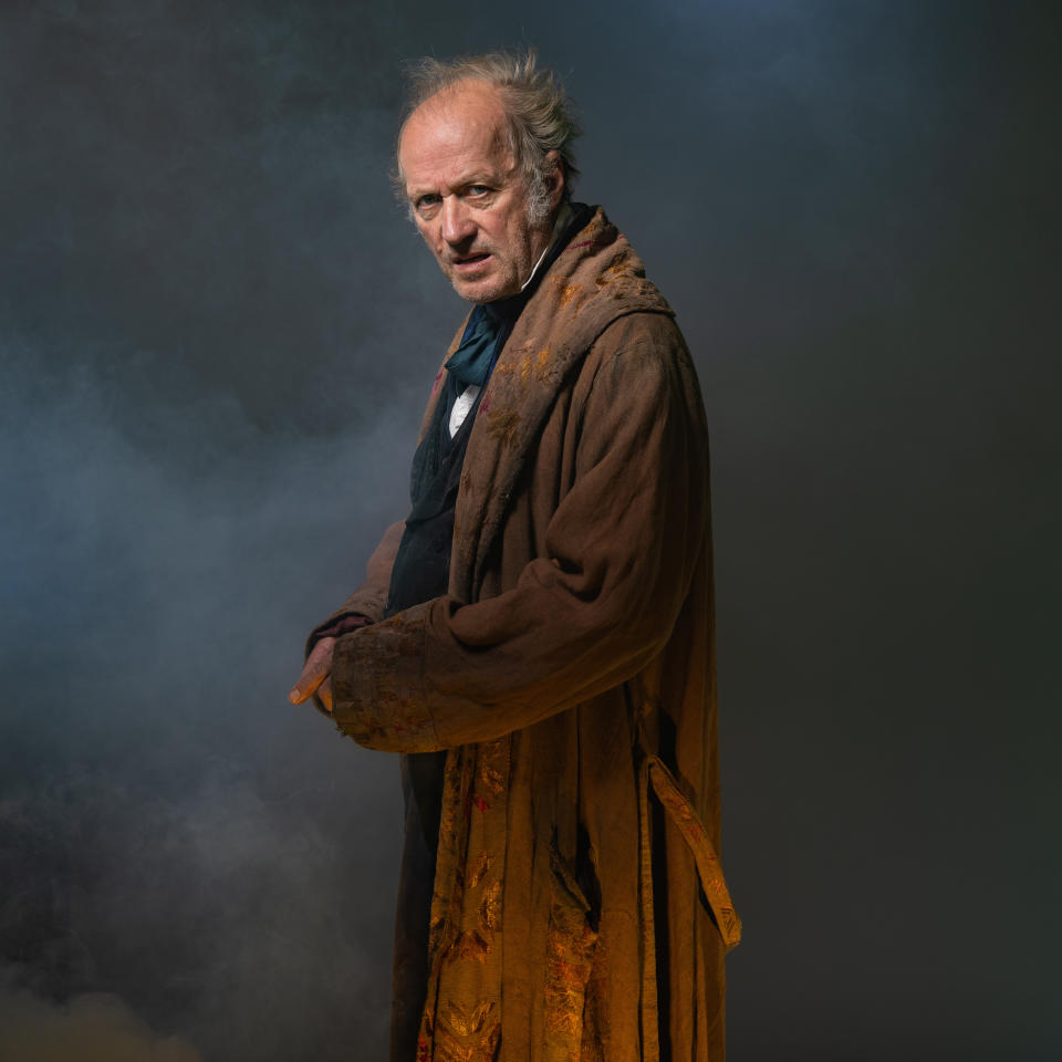 Adrian Edmondson as Ebenezer Scrooge in A Christmas Carol, directed by Rachel Kavanaugh (Hugo Glendinning/RSC/PA)