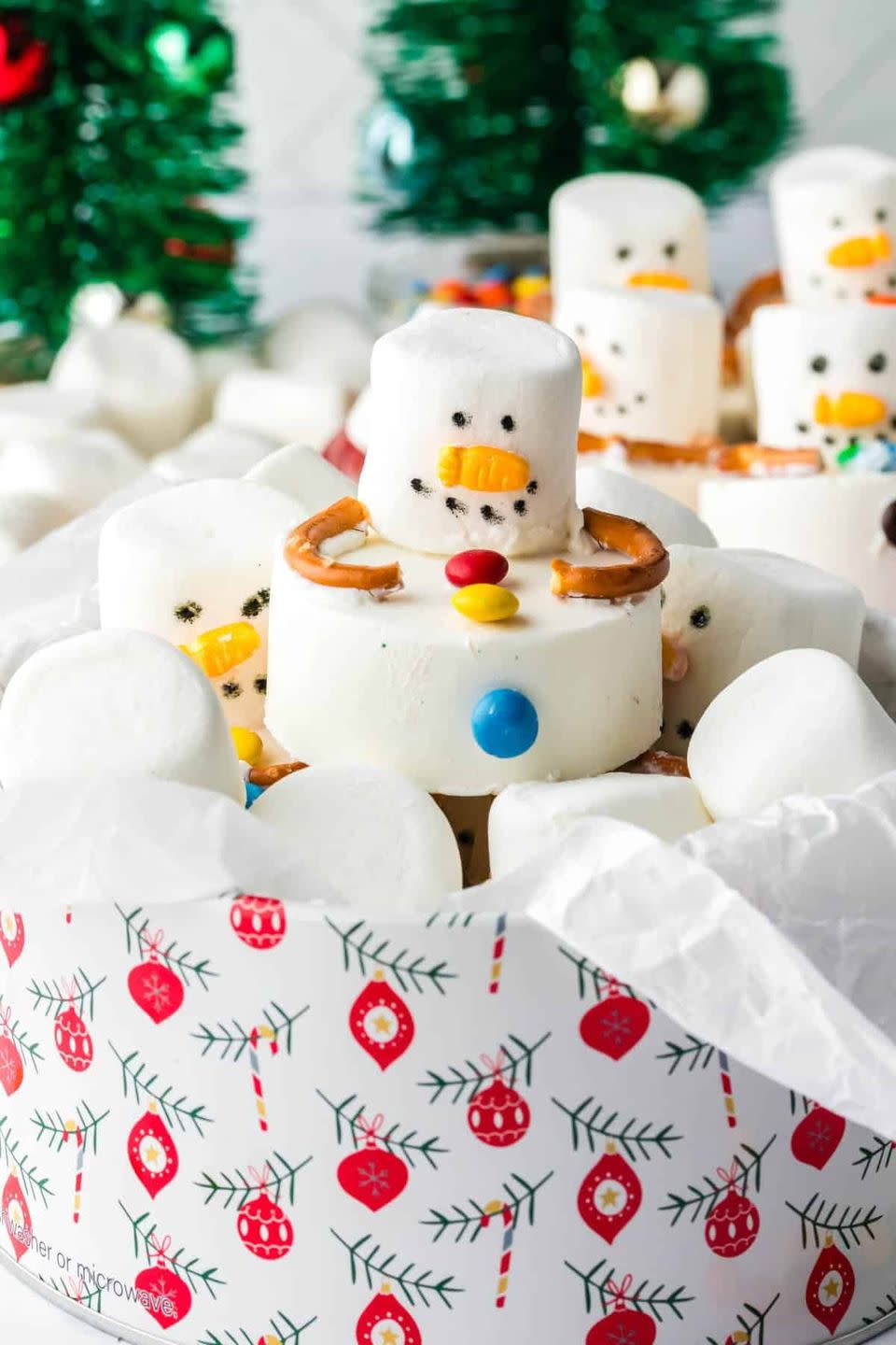 no bake cookies melting snowman cookies