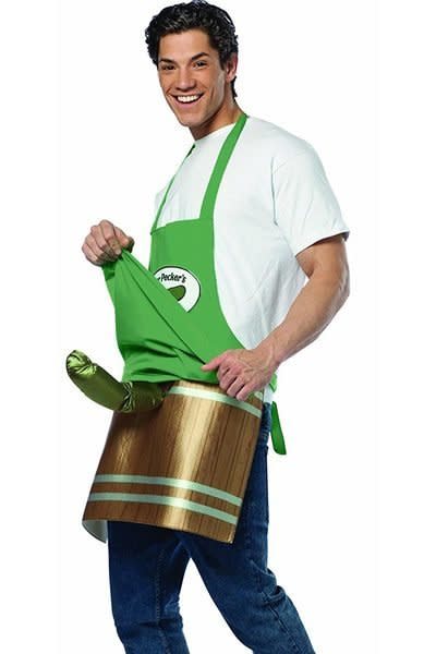 Here's a thought experiment: Imagine the <a href="https://www.3wishes.com/mens/mens-costumes/mens-pickle-palace-apron/" target="_blank">Pickle Apron</a>&nbsp;Guy meeting someone at a Halloween party and actually taking them home. I can't, either.