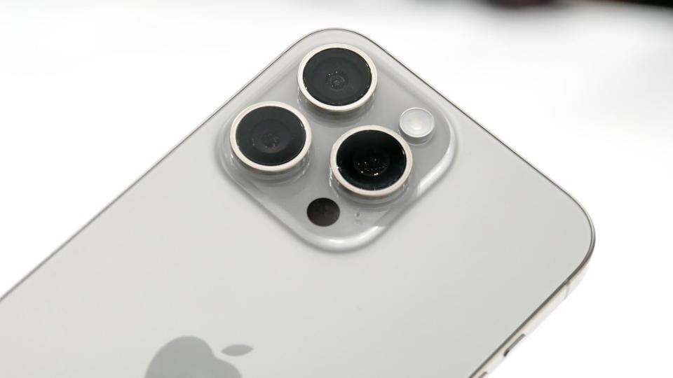 iPhone 15 Pro cameras close up