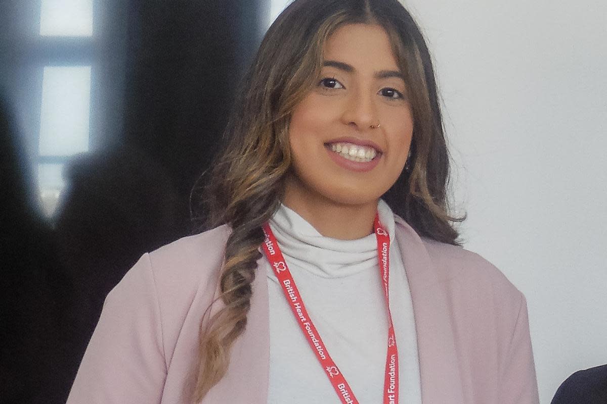 Iram Ali, who works at her local home store on Dumbarton Road, received the charity’s Volunteer’s Choice Award <i>(Image: British Heart Foundation)</i>