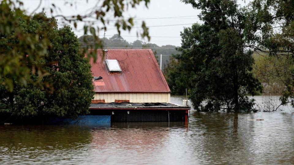 House submerged by NSW flood waters