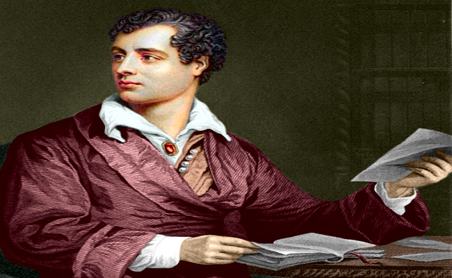 Lord Byron tuvo una escandalosa vida sexual siendo desvirgado por su institutriz a los 9 años de edad (imagen vía Wikimedia commons)