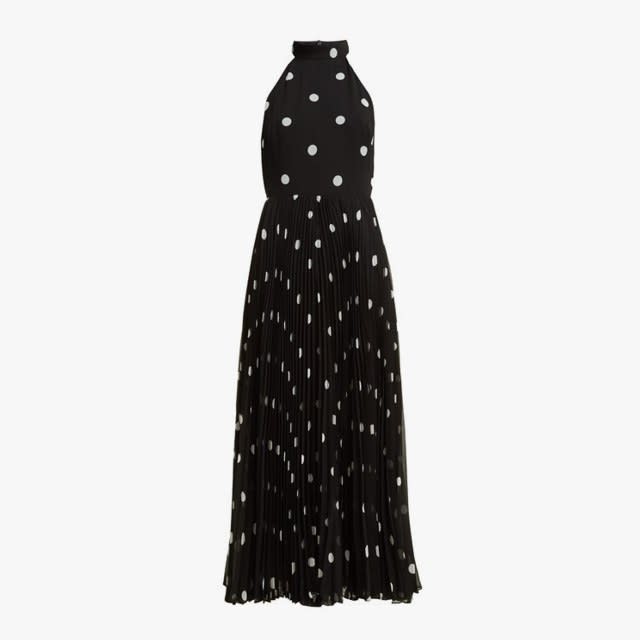 Zimmermann polka dot pleated dress, $403, matchesfashion.com