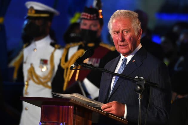 Prince Charles delivered a speech at the celebrations. (Photo: Jeff J Mitchell via Getty Images)