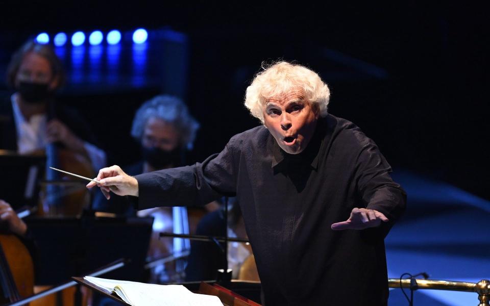 Simon Rattle and the LPO at the Proms - BBC/Chris Christodoulou