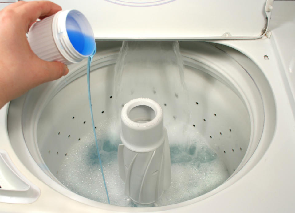 <body> <p><a rel="nofollow noopener" href=" http://www.bobvila.com/articles/homemade-laundry-detergent/?bv=yahoo" target="_blank" data-ylk="slk:Laundry detergent;elm:context_link;itc:0;sec:content-canvas" class="link ">Laundry detergent</a> isn’t a staple you can forgo—but you don’t need to keep buying it. Make it instead, with 3 simple ingredients. Grate a bar of Fels-Naptha and mix it with 1 cup of borax, and 1 cup of washing soda. Mix it for several minutes in a blender or food processor to make a fine powdered consistency that will easily dissolve in water. Keep the mixture in a sealed container and use 1 tablespoon for every load of laundry (or 2–3 tablespoons for extra dirty loads).</p> <p><strong>Related: <a rel="nofollow noopener" href=" http://www.bobvila.com/slideshow/8-zero-dollar-laundry-room-hacks-49246?bv=yahoo" target="_blank" data-ylk="slk:8 "Zero Dollar" Laundry Room Hacks;elm:context_link;itc:0;sec:content-canvas" class="link ">8 "Zero Dollar" Laundry Room Hacks</a> </strong> </p> </body>