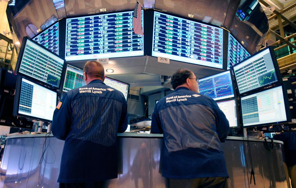 FTSE  FILE - In this Tuesday, Aug. 23, 2011 file photo, Bank of America Merrill Lynch traders work on the floor of the New York Stock Exchange in New York. There are fewer and fewer traders on the NYSE floor because of the dominance of computer trading of securities - including the high-frequency trading that can take advantage of price changes in a millisecond. Bank of America is the stock of the moment for high-frequency trading; investors use computer algorithms to exploit small changes in a stock's price. If a computer can seize on a stock like Bank of America a fraction of a second faster than 