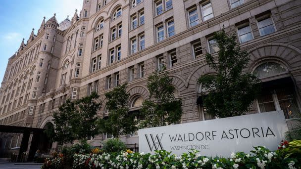 PHOTO: The Waldof Astoria, the former Trump International Hotel at the Old Post Office Building on Aug. 18, 2022 in Washington, DC. (Kent Nishimura/Los Angeles Times via Getty Images, FILE)