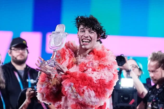 Nemo from Switzerland, wins the Eurovision Song Contest 2024 Grand Final at Malmö Arena on May 11, 2024 in Malmo, Sweden. - Credit: Martin Sylvest Andersen/Getty Images
