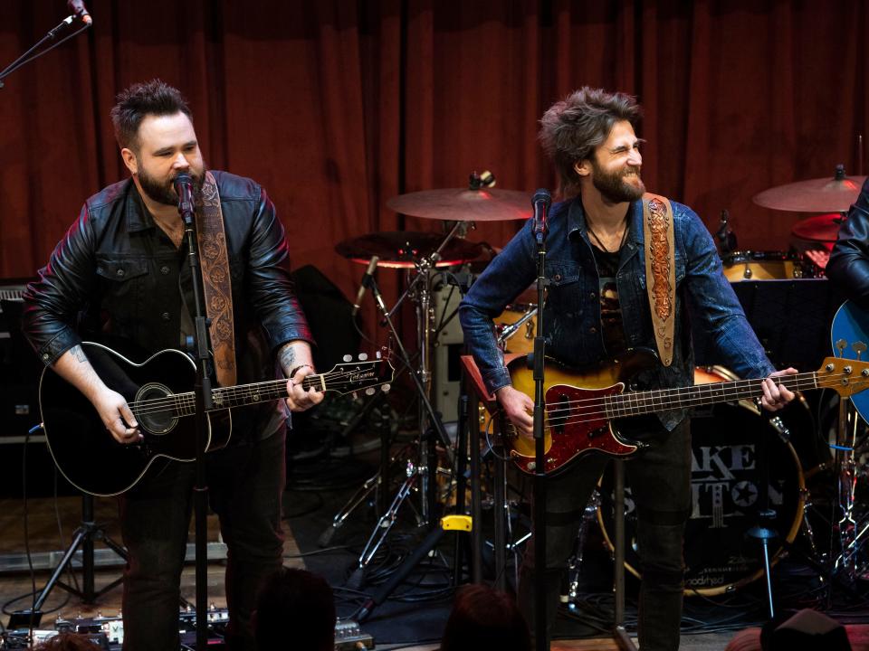 The Swon Brothers open for Blake Shelton on March 13, 2019, at the grand opening celebration of Ole Red Gatlinburg in Tennessee.