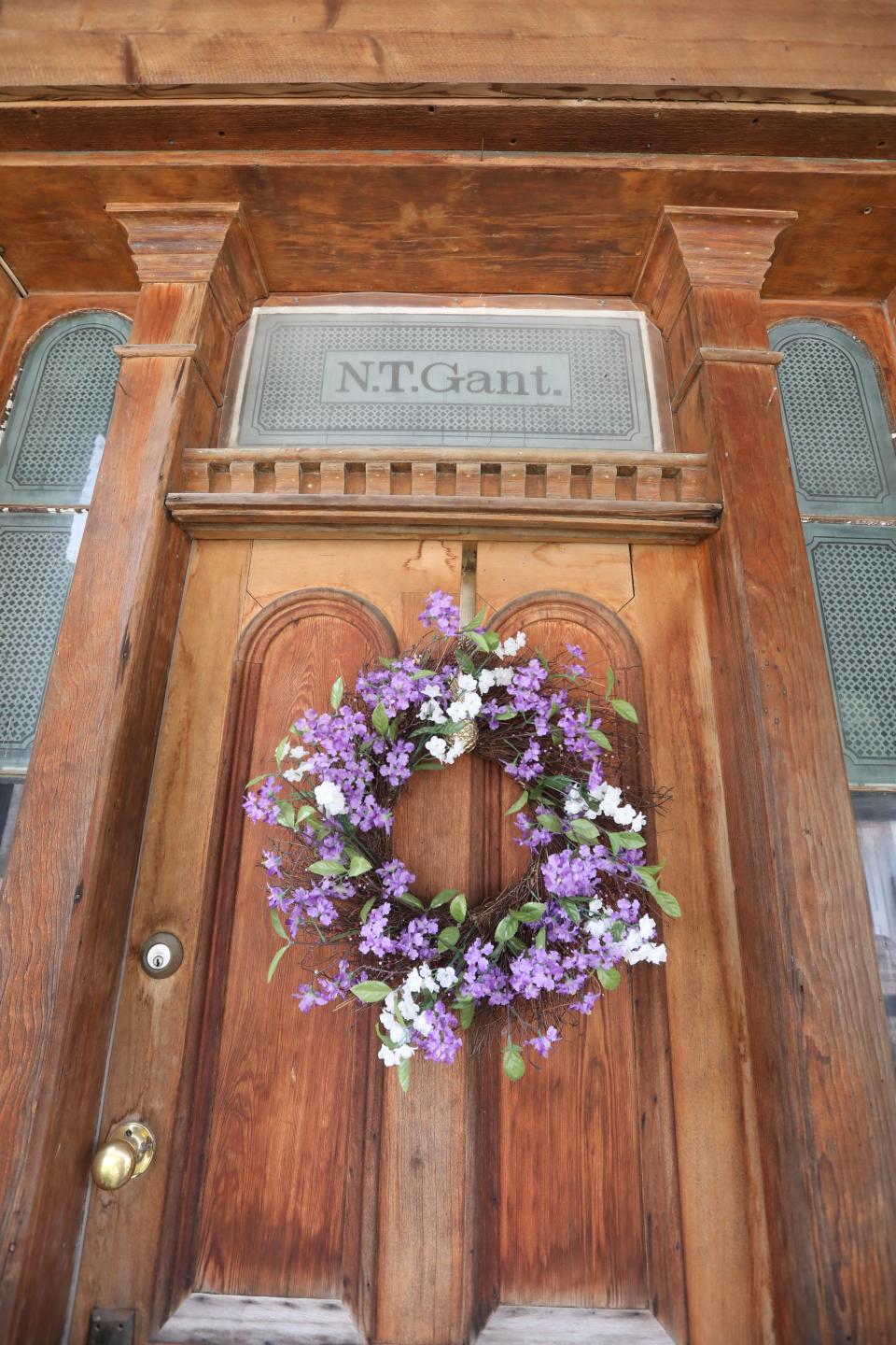 The front door of the Gant House is the same door Nelson T. Gant and his family walked through.