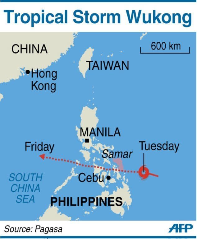 Tropical Storm Wukong make landfall in eastern Philippines on Christmas Day