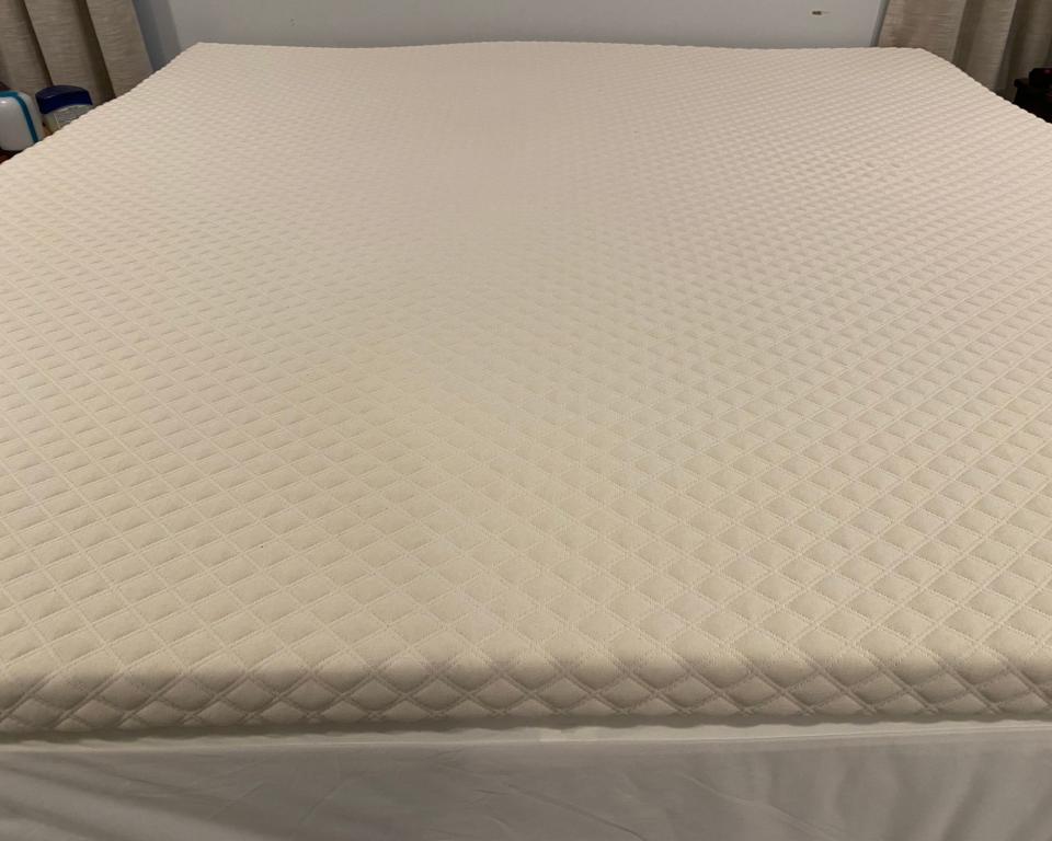 Nolah mattress topper review topper on bed testing