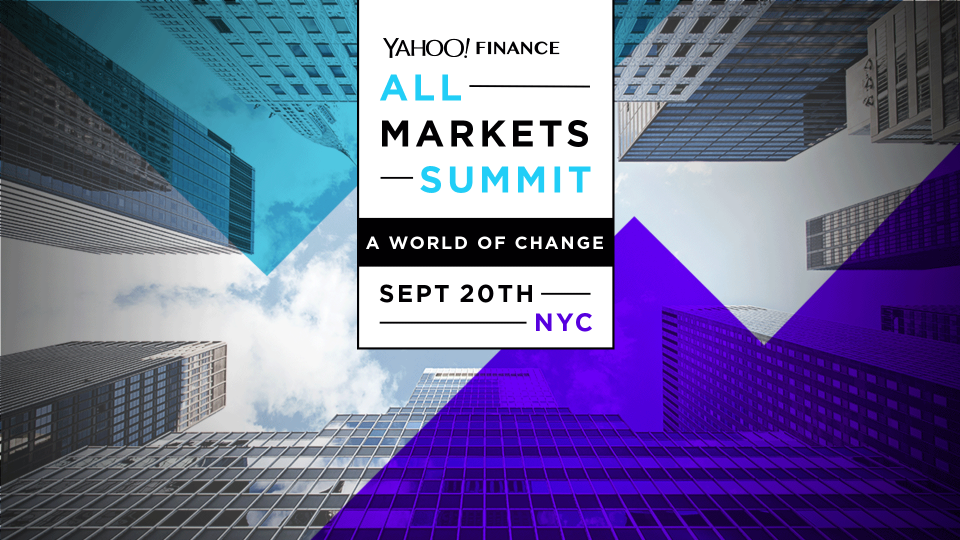 The Yahoo Finance All Markets Summit: A World of Change will explore the new set of challenges and changes facing the U.S., as well as the opportunities afforded us amid a confluence of evolving factors. Each session with our all-star guest lineup will focus on the specific, optimal changes that need to be made to our society and economy to move us forward.