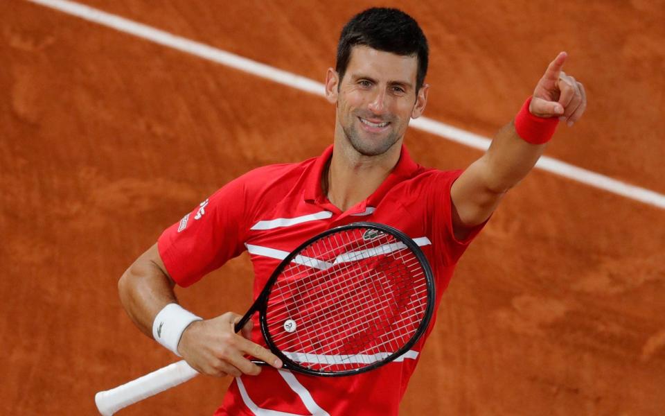 Novak Djokovic was taken to five sets by an aggressive Stefanos Tsitsipas in an entertaining semi-final in Paris  - AP
