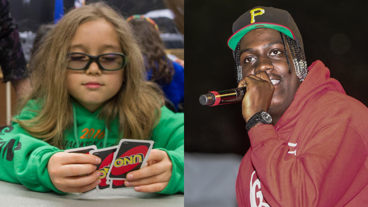 Rapper Lil Yachty is being lined up to lead a heist movie based around the game Uno. (Credit: Michael Penn/AP/MattelThaddaeus McAdams/Getty Images)