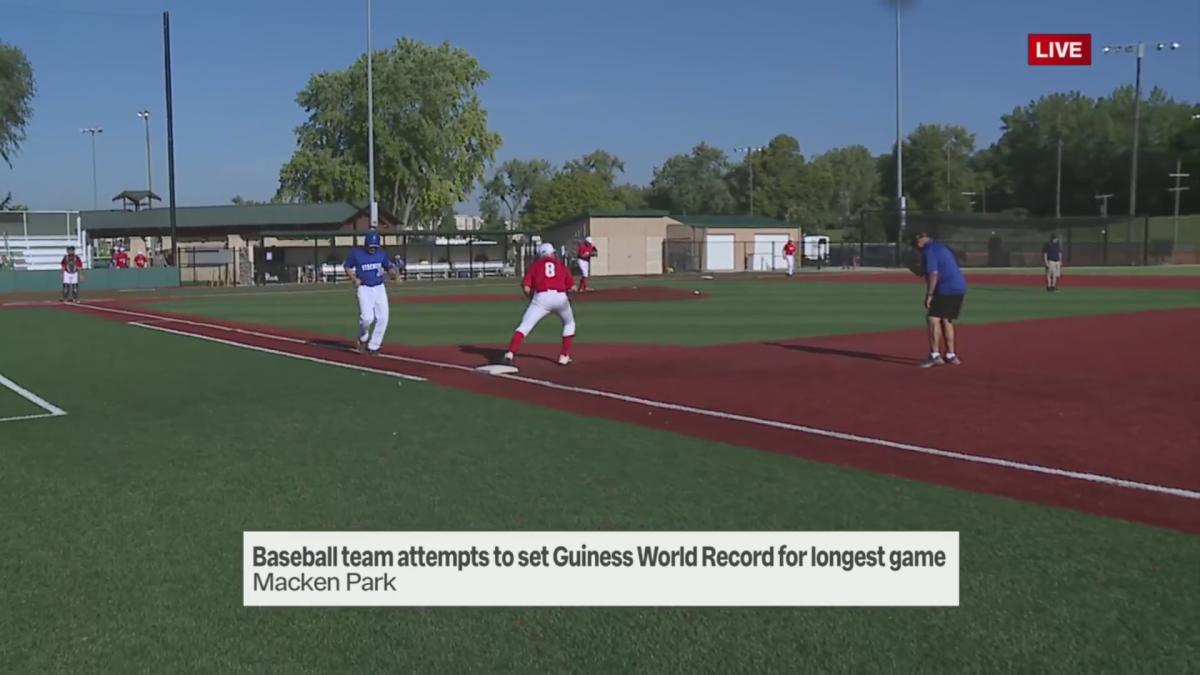 Endless baseball game looks to set record and raise money