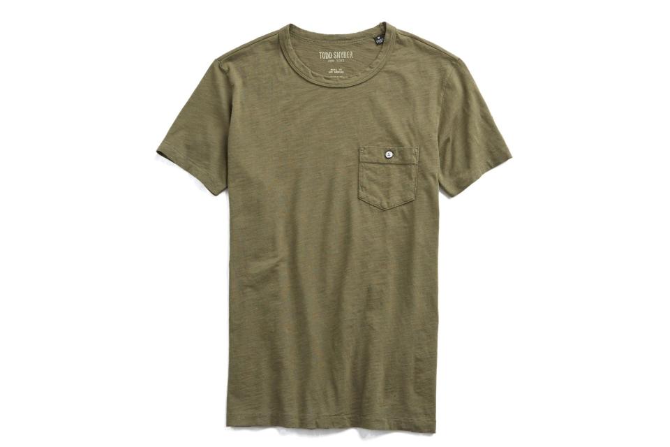 Todd Snyder Made in L.A. slub jersey pocket T-shirt (was $68, 30% off with code "CYBERMONDAY2020")