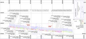 Plan view of the Judd Vein #1 underground channel sampling with latest results (face 24 to 80)