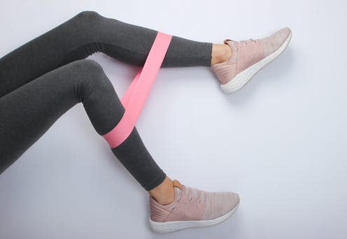 <span class="caption">And streeeetch ...</span> <span class="attribution"><a class="link " href="https://www.shutterstock.com/image-photo/female-legs-sports-leggings-sneakers-doing-1695953812" rel="nofollow noopener" target="_blank" data-ylk="slk:Vladimir Sukhachev;elm:context_link;itc:0;sec:content-canvas">Vladimir Sukhachev</a></span>