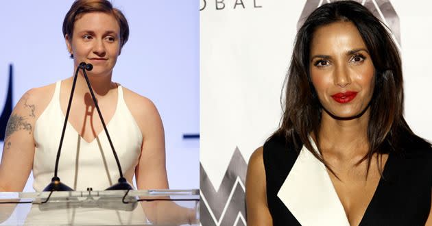 Lena Dunham and Padma Lakshmi share their battles with endometriosis in Dunham's latest newsletter. Photo: Getty