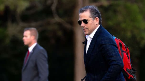 PHOTO: Hunter Biden arrives at Fort Lesley J. McNair in Washington, D.C., on June 25, 2023. (Bloomberg via Getty Images)