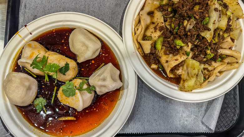 spicy sour lamb dumplings