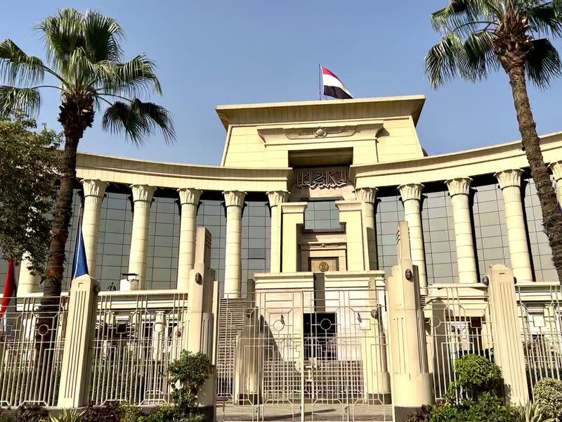 開羅最高法院大樓前 性騷擾案件在埃及十分常見，直到2008年，埃及司法 史上才出現第一例性騷擾判決。圖為埃及最高憲法法 院。 中央社記者施婉清開羅攝  113年4月30日 
