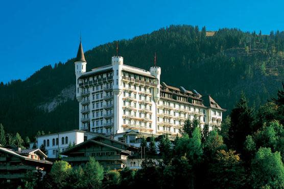 The Gstaad Palace, Switzerland - Built in 1913, the glorious Gstaad Palace has 104 beautifully furnished rooms, including 19 Junior Suites and a splendid three-bedroom Penthouse Suite, which comprises a dining room, living room, kitchen, a terrace as well as a private sauna and Jacuzzi. 