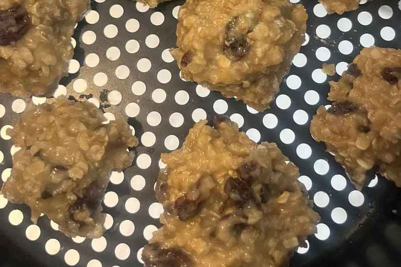 The oak cookies needed 12 minutes in the air fryer