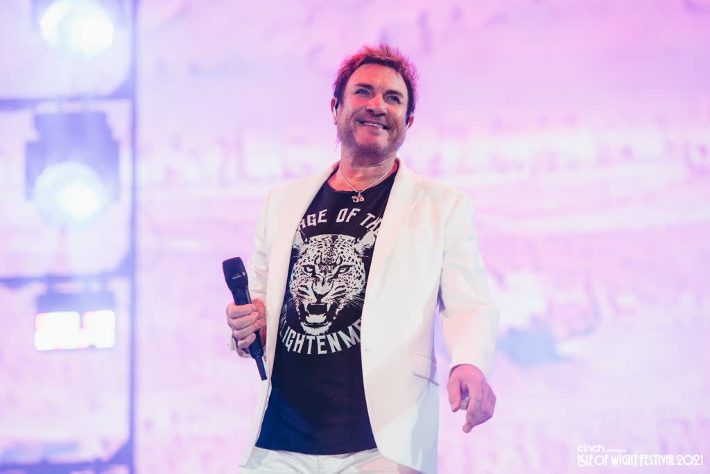 Frontman Simon Le Bon performed to a packed crowd on the festival’s main stage  (Callum Baker)