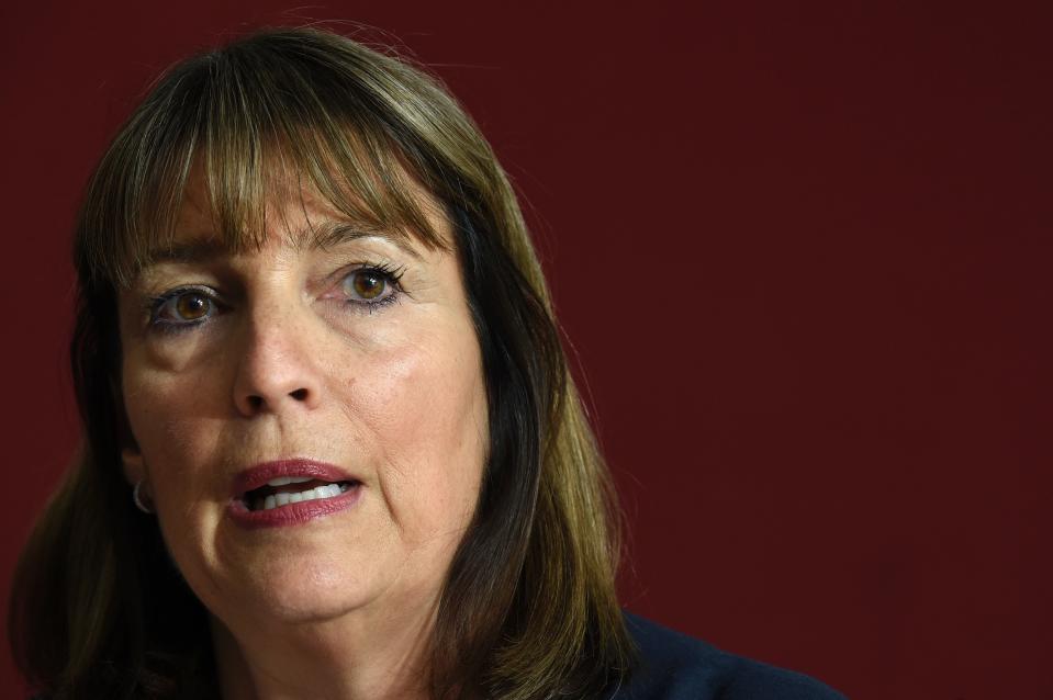 Carolyn McCall, CEO of easyJet, answers journalists' questions during a press conference on June 17, 2015 in Diegem near Brussels. AFP PHOTO / JOHN THYS / AFP / JOHN THYS        (Photo credit should read JOHN THYS/AFP via Getty Images)