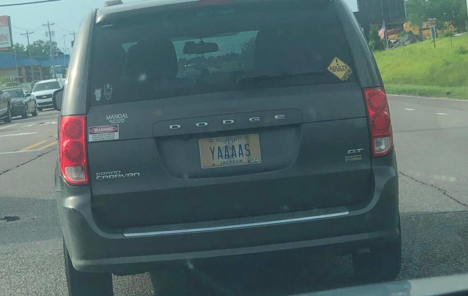 What’s more enthusiastic than this “YAAAAS” license plate? Hannah Ruhoff/Sun Herald