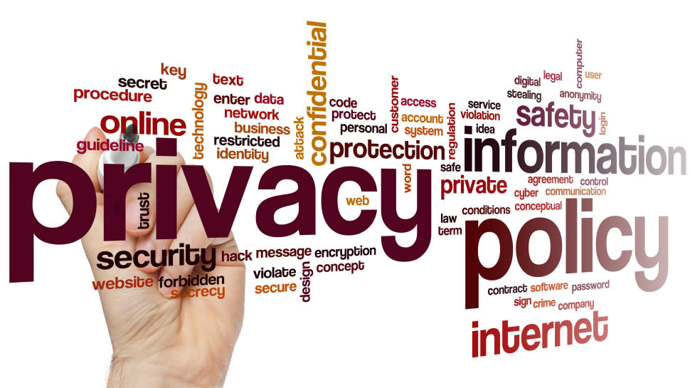  The phrase Privacy Policy in a word cloud 