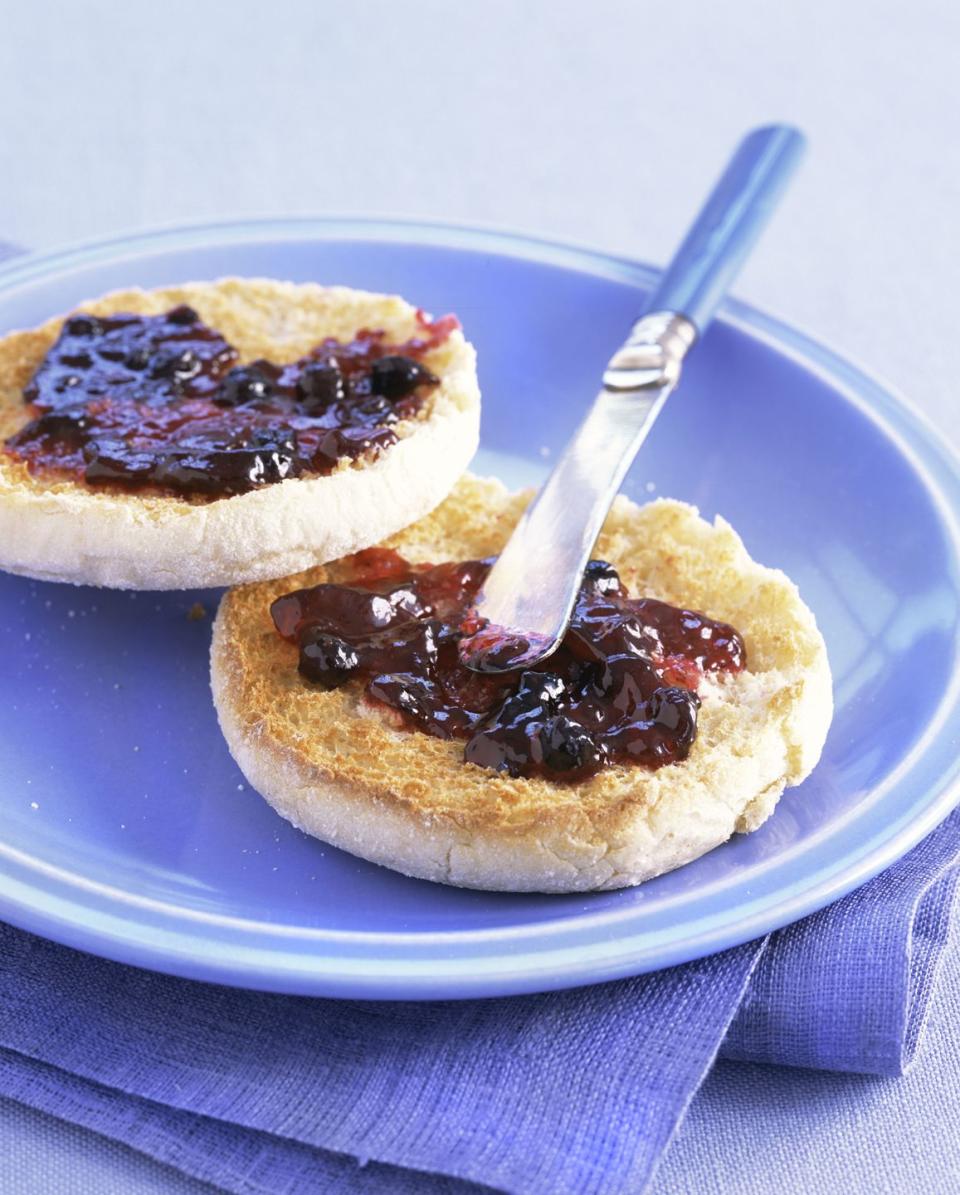 6) English Muffin With Jelly