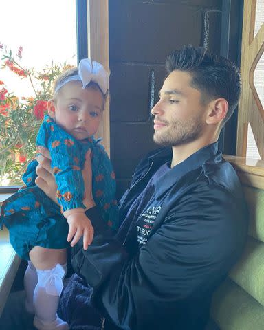 <p>Ryan Garcia Instagram</p> Ryan Garcia and his daughter Bela.