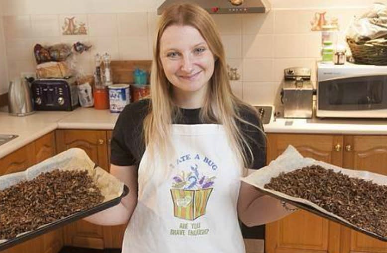 Founder Skye Blackburn Aussie’s eating bugs as part of our diets. Photo: Supplied