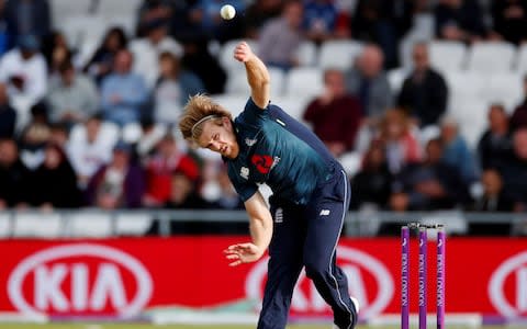 David Willey playing for England - Credit: Action Images via Reuters